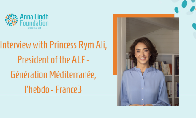 Génération Méditerranée, l'hebdo - France3 - Interview with Princess Rym Ali, President of the FAL.png