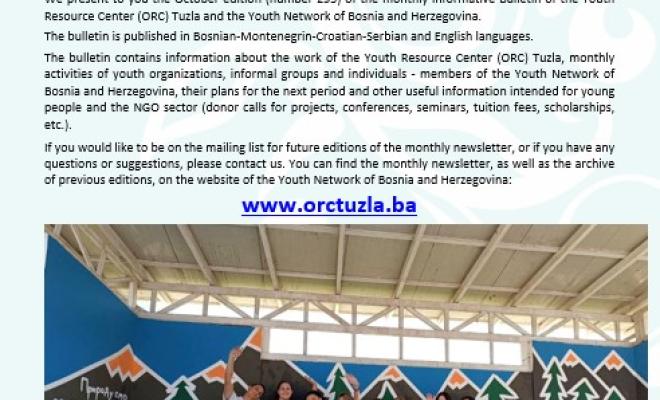 ORC & Youth Netwirk in B&H monthly bulletin No.293