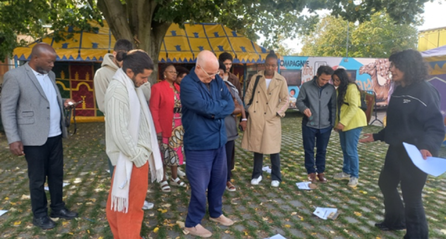 Rencontre Fondation Anna Lindh Belgique - dans le cadre de la Quinzaine de la Solidarité Internationale de la Ville de Bruxelles (2023) et la tournée d'automne de la Compagnie des Nouveaux Disparus